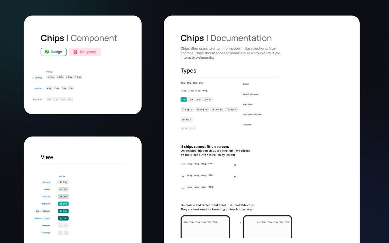Component library and tokens