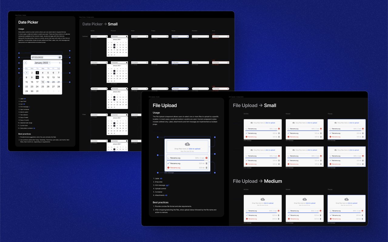Design system: components
